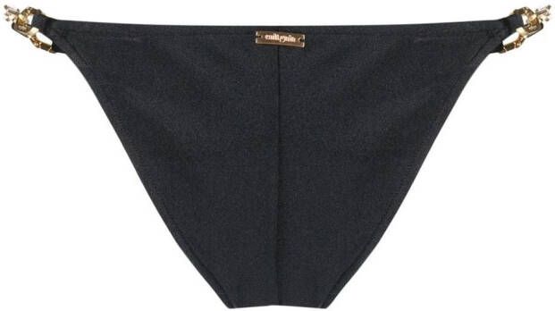 Cult Gaia Bikinislip met kettingdetail Zwart