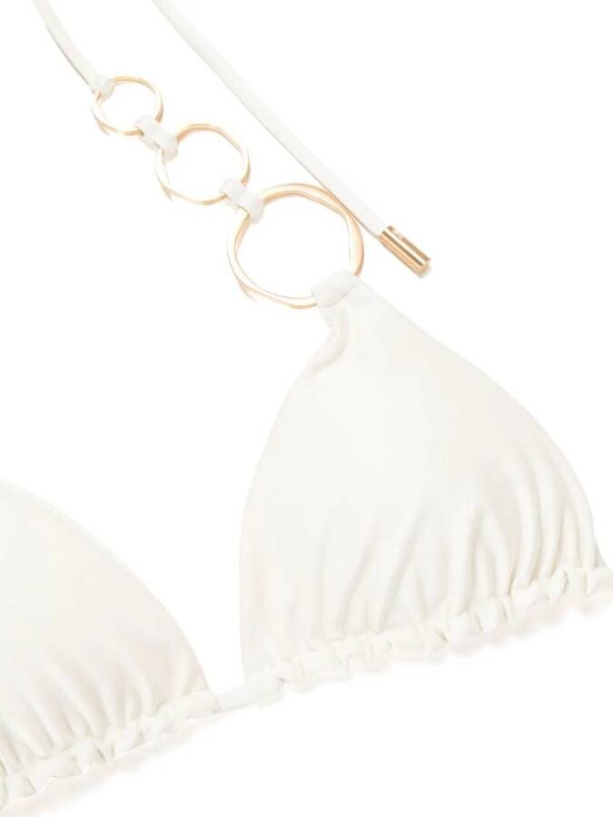 Cult Gaia Bikinitop met ringdetail Wit
