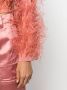 Cult Gaia Bolero verfraaid met veren Roze - Thumbnail 5
