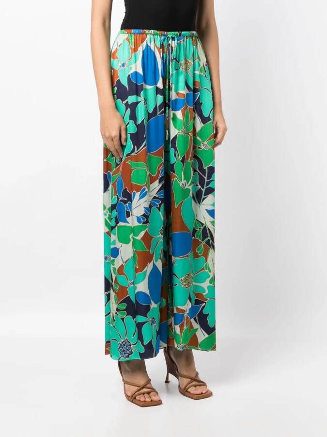 Cult Gaia Broek met bloemenprint Groen