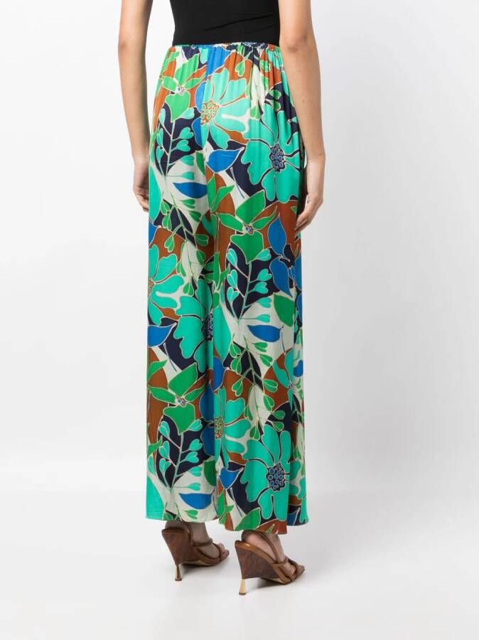 Cult Gaia Broek met bloemenprint Groen