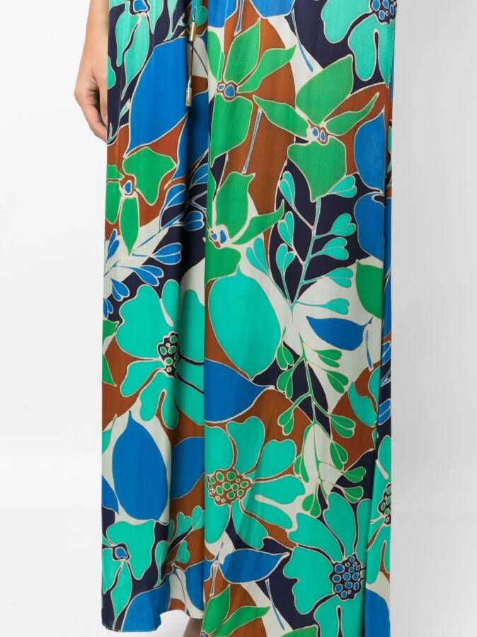 Cult Gaia Broek met bloemenprint Groen