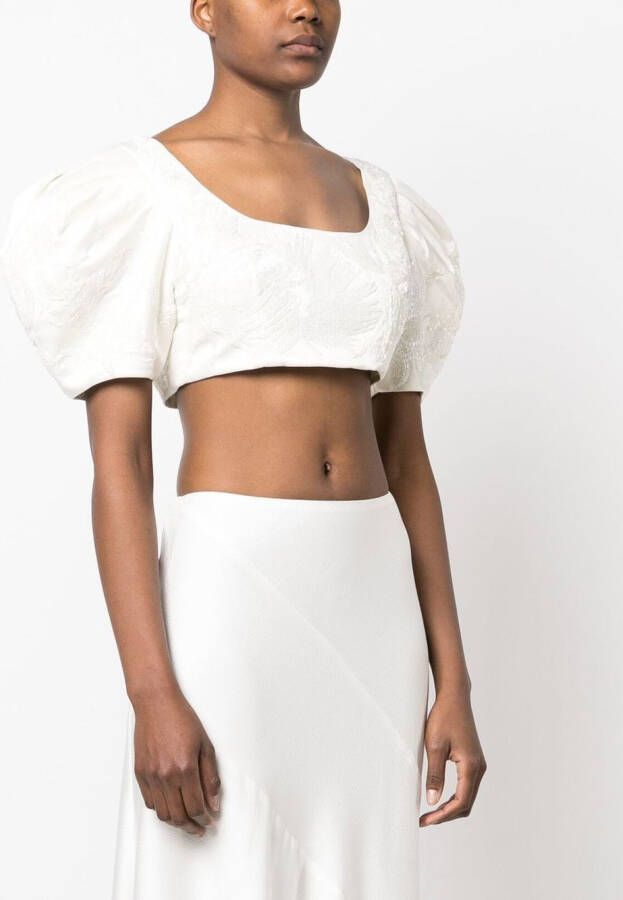 Cult Gaia Cropped top Wit