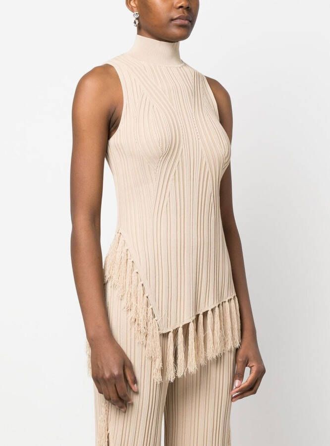 Cult Gaia Gebreide top Beige