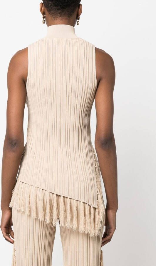 Cult Gaia Gebreide top Beige