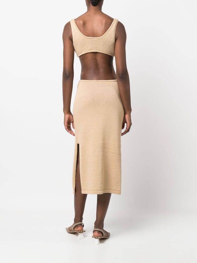 Cult Gaia Jurk met ringdetail Geel