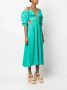 Cult Gaia Midi-jurk met V-hals Groen - Thumbnail 3