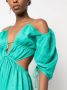 Cult Gaia Midi-jurk met V-hals Groen - Thumbnail 5