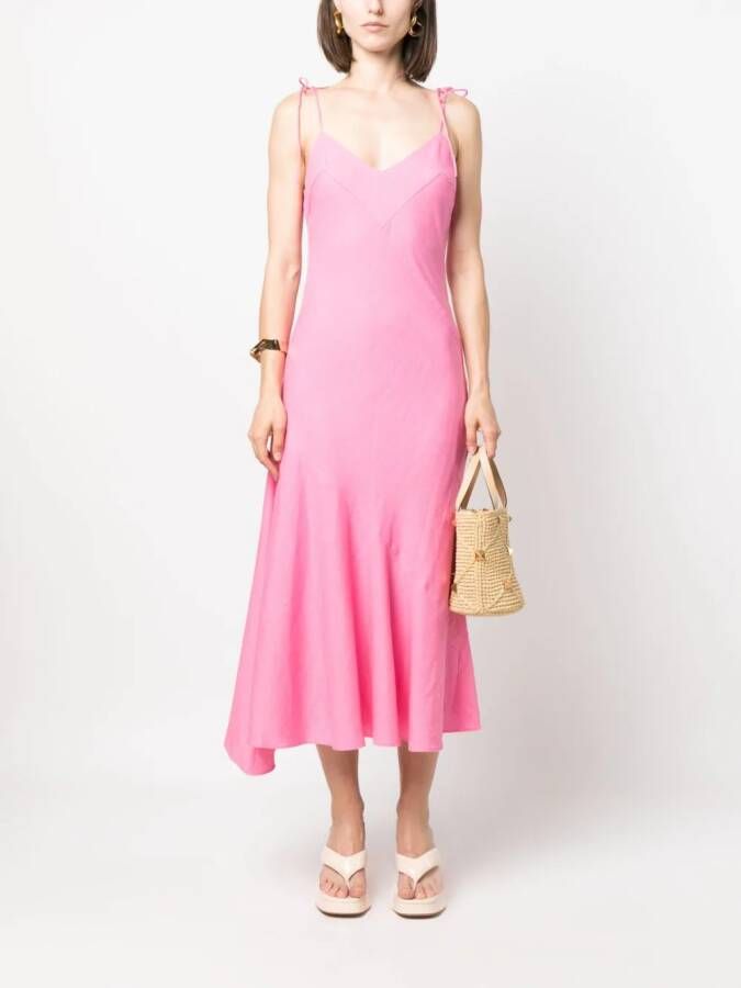 Cult Gaia Midi-jurk met vlakken Roze