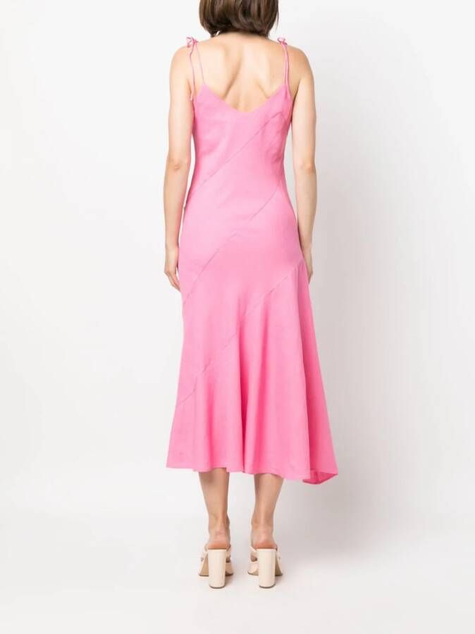 Cult Gaia Midi-jurk met vlakken Roze