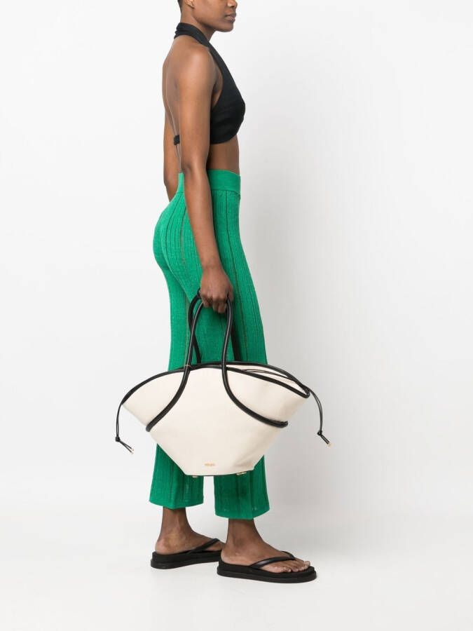 Cult Gaia Nami katoenen shopper Beige