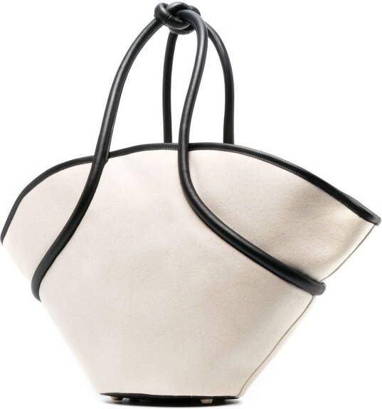 Cult Gaia Nami katoenen shopper Beige