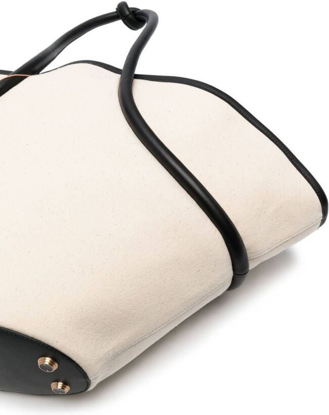 Cult Gaia Nami katoenen shopper Beige