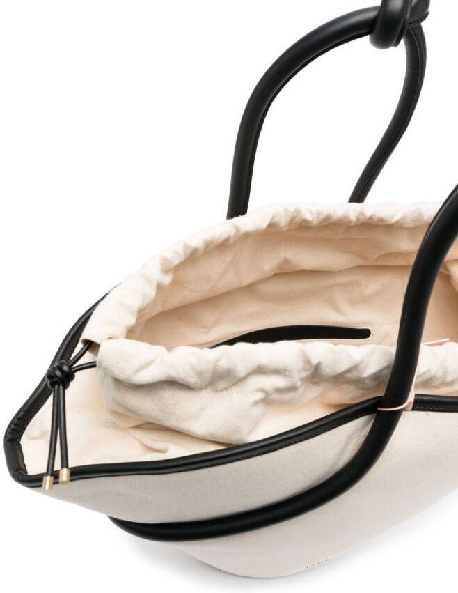 Cult Gaia Nami katoenen shopper Beige