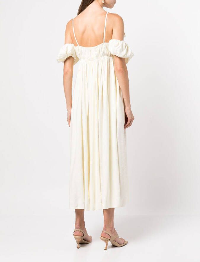 Cult Gaia Off-shoulder jurk Wit