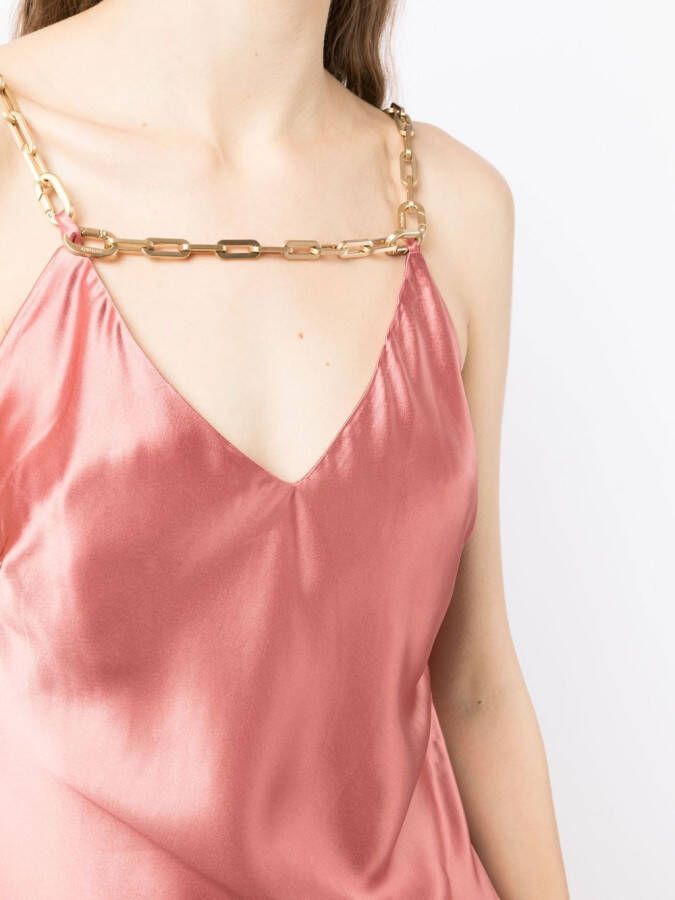 Cult Gaia Satijnen jurk Roze