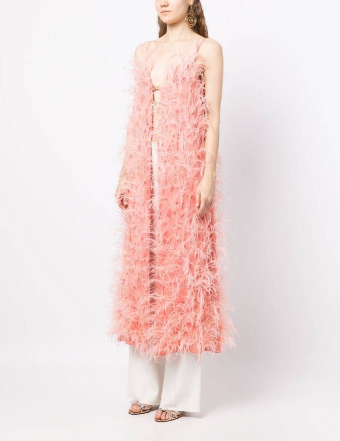 Cult Gaia Tuniek met open voorkant Roze