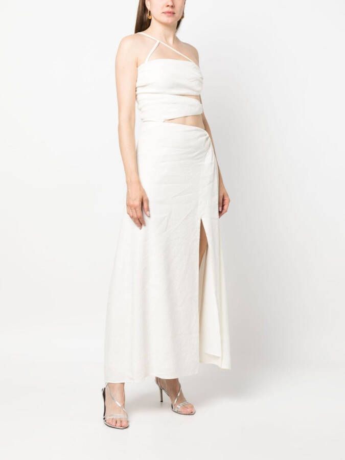 Cult Gaia Uitgesneden maxi-jurk Beige