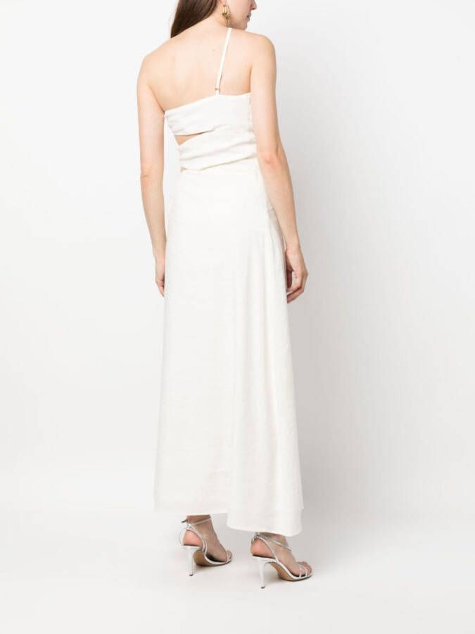Cult Gaia Uitgesneden maxi-jurk Beige