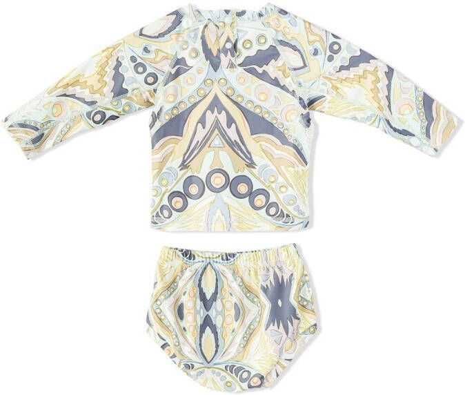 Cult Gaia Zwembroek met grafische print Wit