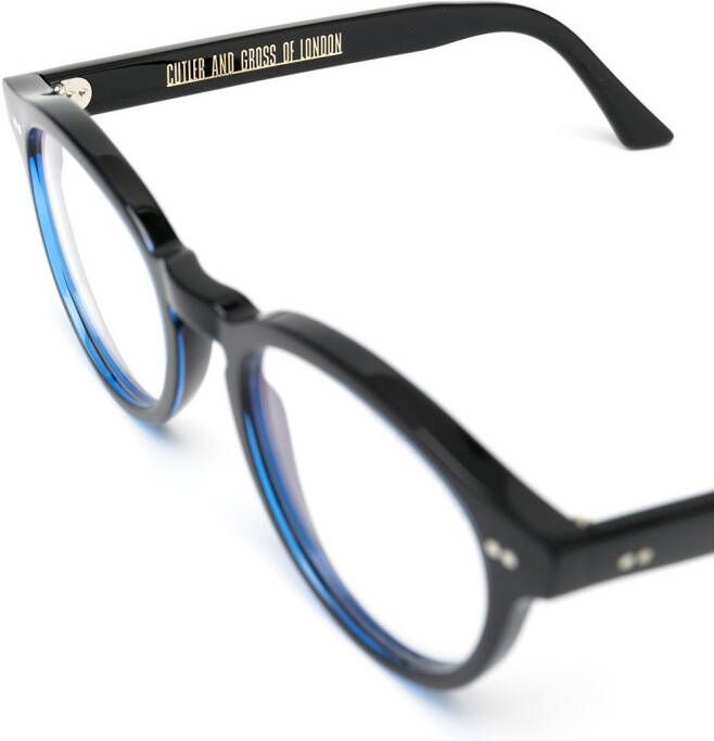 Cutler & Gross 1378 bril met rond montuur Zwart