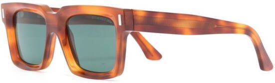 Cutler & Gross 1386 zonnebril met vierkant montuur Bruin