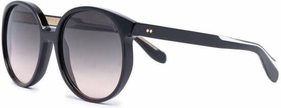 Cutler & Gross 1395 zonnebril met rond montuur Zwart