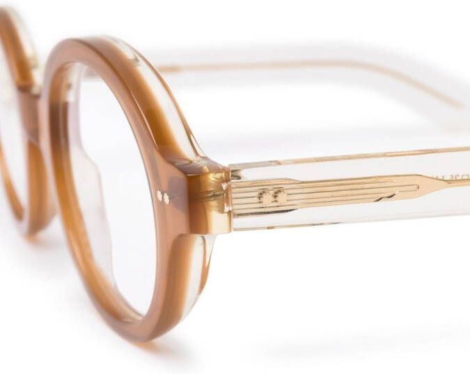 Cutler & Gross 1936 bril met rond montuur Geel