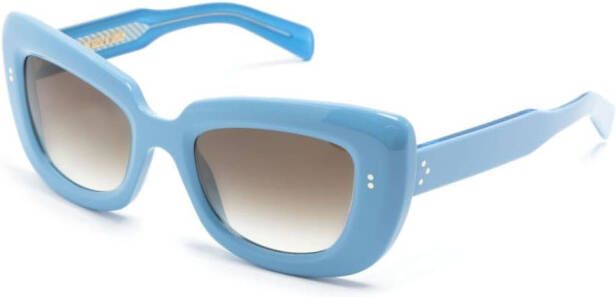 Cutler & Gross 9797 zonnebril met cat-eye montuur Blauw