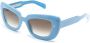 Cutler & Gross 9797 zonnebril met cat-eye montuur Blauw - Thumbnail 2