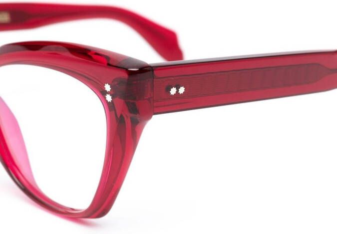 Cutler & Gross Bril met cat-eye montuur Rood