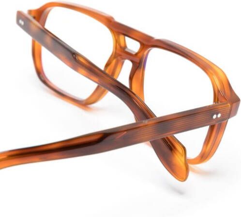 Cutler & Gross Bril met schildpadschild design Bruin