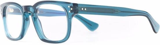 Cutler & Gross Bril met vierkant montuur Blauw