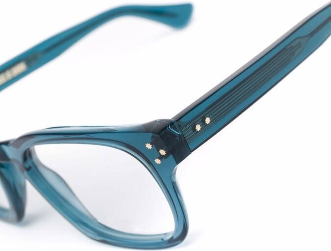 Cutler & Gross Bril met vierkant montuur Blauw