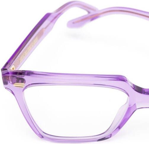 Cutler & Gross Bril met vierkant montuur Paars