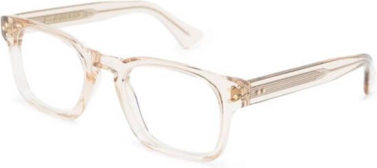 Cutler & Gross Bril met wayfarer montuur Beige