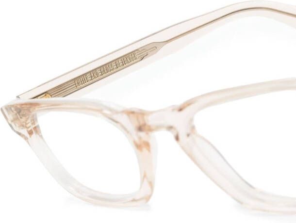Cutler & Gross Bril met wayfarer montuur Beige
