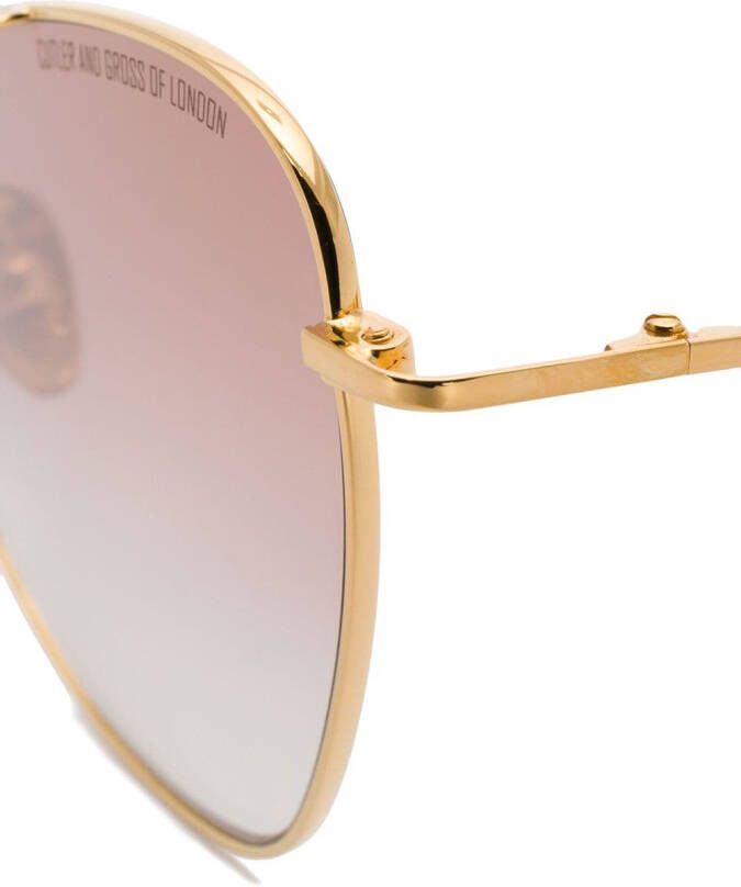 Cutler & Gross Cat-eye Sunglasses Goud