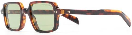 Cutler & Gross Zonnebril met vierkant montuur Bruin