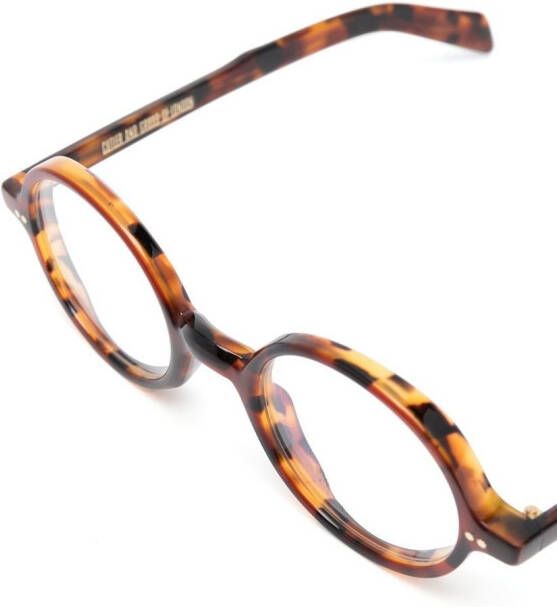 Cutler & Gross Bril met schildpadschild design Bruin
