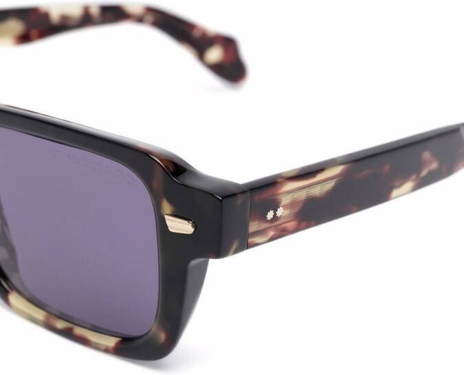 Cutler & Gross Zonnebril met vierkant montuur Zwart