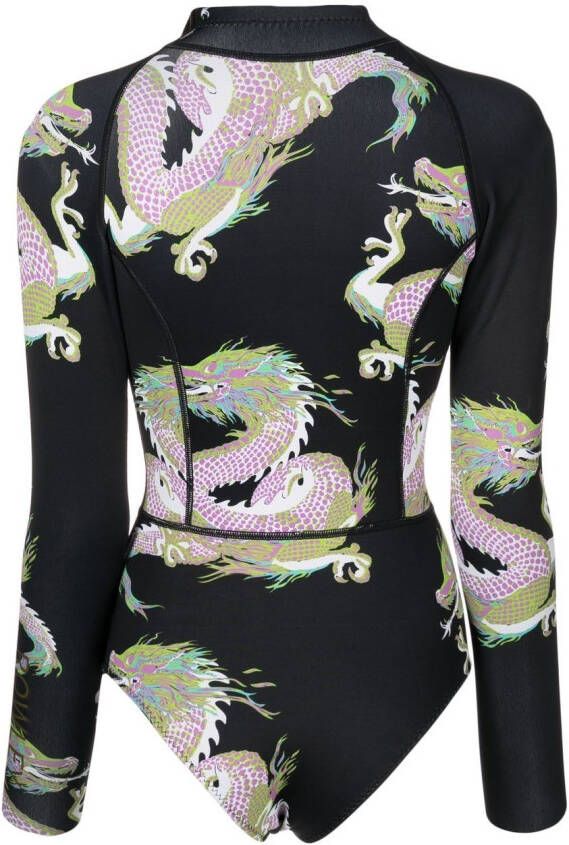 Cynthia Rowley Badpak met print Zwart