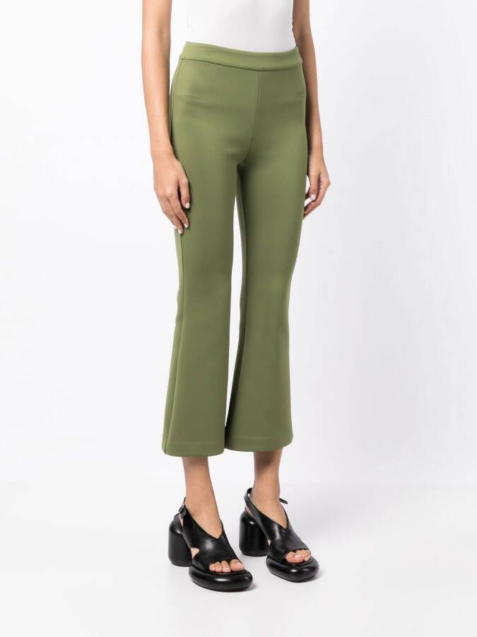 Cynthia Rowley Flared broek Groen