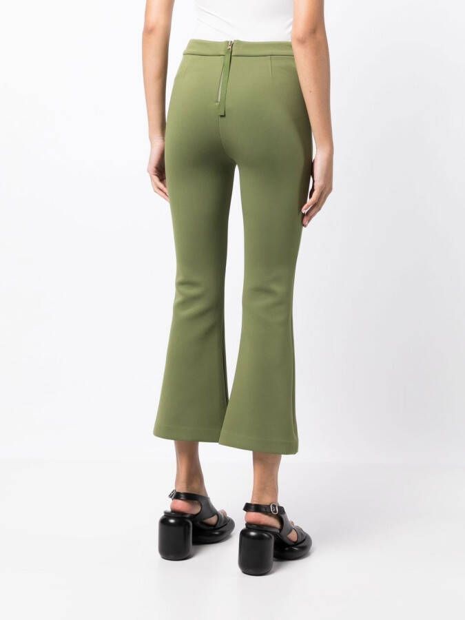 Cynthia Rowley Flared broek Groen