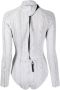Cynthia Rowley Kabelgebreid badpak Wit - Thumbnail 2