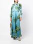 Cynthia Rowley Maxi-jurk met print Blauw - Thumbnail 2