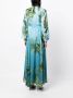 Cynthia Rowley Maxi-jurk met print Blauw - Thumbnail 4