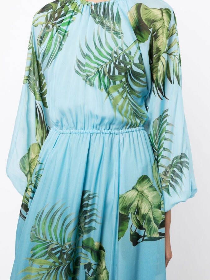 Cynthia Rowley Maxi-jurk met print Blauw