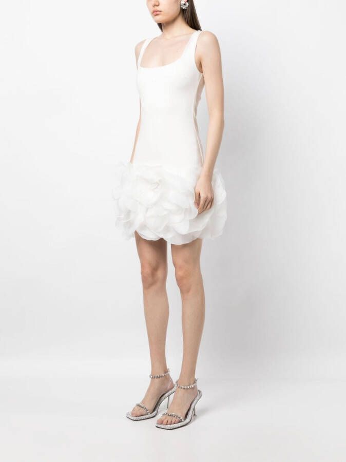 Cynthia Rowley Mini-jurk met bloemdetail Wit