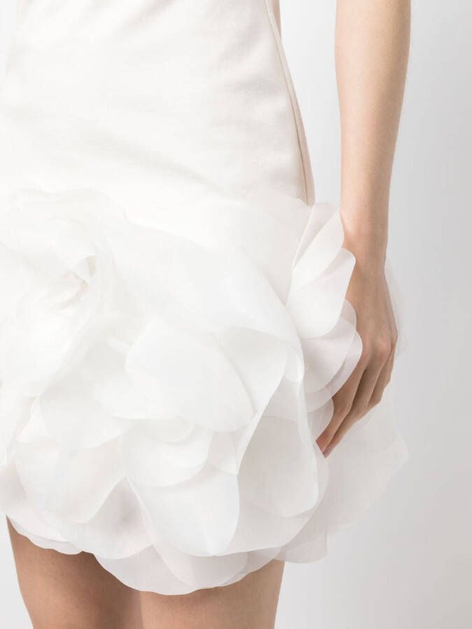 Cynthia Rowley Mini-jurk met bloemdetail Wit